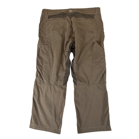 Kuhl Radikl Mens 36x30 Brown Hiking Work Pants Hybrid Knit Gusset Outdoor - Picture 2 of 6